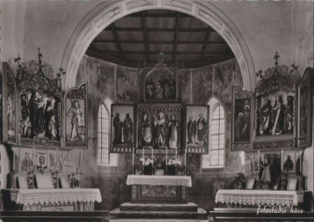 Oberstaufen - alte Kirche mit Altären - ca. 1955 Oberstaufen - alte Kirche mit Altären - ca. 1955