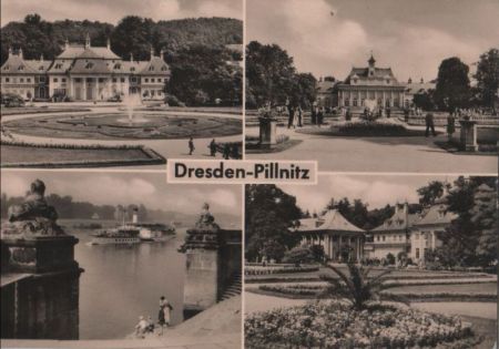 Dresden-Pillnitz - 4 Teilbilder - 1960 Dresden-Pillnitz - 4 Teilbilder - 1960