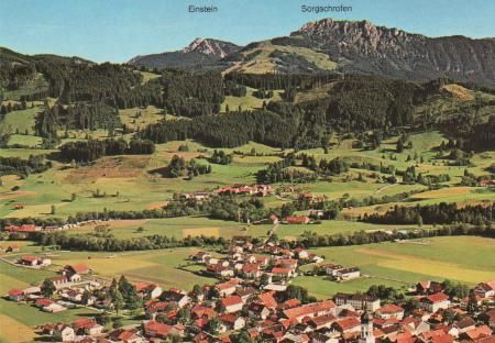 Wertach - mit Einstein, Sorgschrofen und Gaishorn - ca. 1970 Wertach - mit Einstein, Sorgschrofen und Gaishorn - ca. 1970
