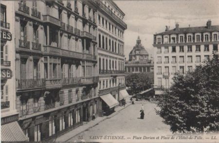 Frankreich - Saint-Etienne - Place Dorian - ca. 1940 Frankreich - Saint-Etienne - Place Dorian - ca. 1940