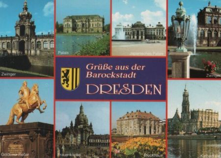 Dresden - 8 Teilbilder - ca. 1995 Dresden - 8 Teilbilder - ca. 1995