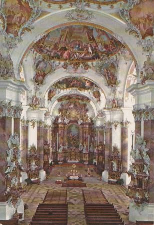 Ottobeuren - Benediktinerabtei, Basilika - ca. 1980 Ottobeuren - Benediktinerabtei, Basilika - ca. 1980