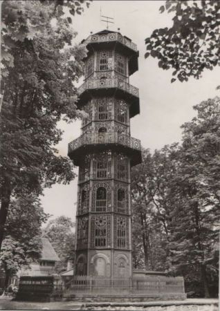 Löbau - Aussichtsturm auf dem Löbauer Berg - 1978 Löbau - Aussichtsturm auf dem Löbauer Berg - 1978