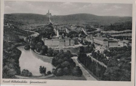 Kassel-Wilhelmshöhe - Gesamtansicht - ca. 1950 Kassel-Wilhelmshöhe - Gesamtansicht - ca. 1950
