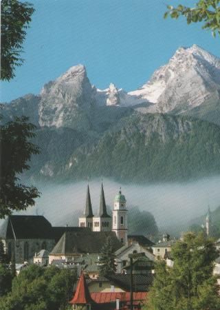 Berchtesgaden mit Watzmann - ca. 1975 Berchtesgaden mit Watzmann - ca. 1975
