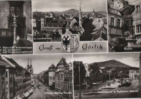 Görlitz - u.a. mit Landeskrone - 1962 Görlitz - u.a. mit Landeskrone - 1962