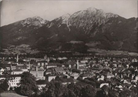Bad Reichenhall - mit Hochstaufen - 1966 Bad Reichenhall - mit Hochstaufen - 1966