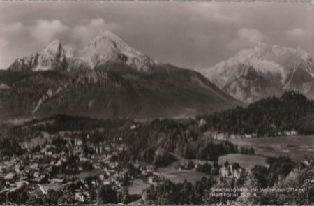 Berchtesgaden - mit Watzmann - ca. 1955 Berchtesgaden - mit Watzmann - ca. 1955