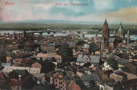 Mainz - Blick vom Stephansturm - ca. 1920 Mainz - Blick vom Stephansturm - ca. 1920