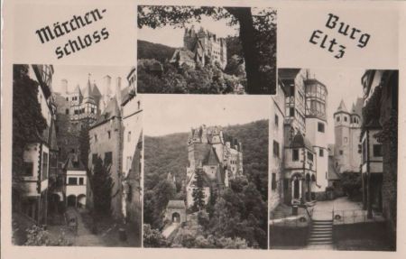 Wierschem, Burg Eltz - Märchenschloss, 4 Bilder - ca. 1955 Wierschem, Burg Eltz - Märchenschloss, 4 Bilder - ca. 1955