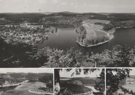 Saaldorf mit Saaletalsperre - ca. 1985 Saaldorf mit Saaletalsperre - ca. 1985