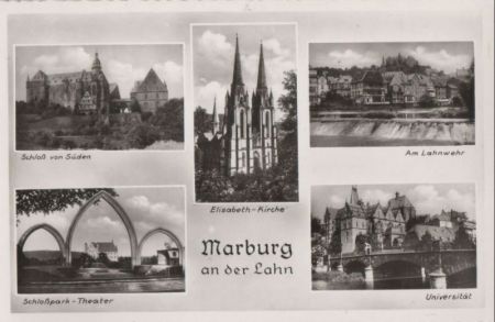 Marburg - u.a. Elisabeth-Kirche - ca. 1960 Marburg - u.a. Elisabeth-Kirche - ca. 1960