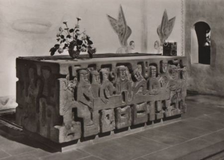 Alpirsbach - Kloster, kath. Pfarrkirche, Altar - ca. 1960 Alpirsbach - Kloster, kath. Pfarrkirche, Altar - ca. 1960