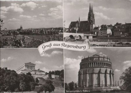 Regensburg - u.a. Gesamtansicht - ca. 1965 Regensburg - u.a. Gesamtansicht - ca. 1965