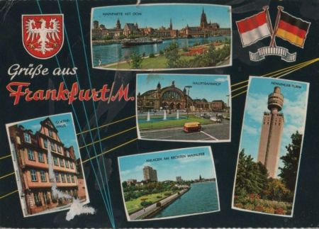 Frankfurt Main - u.a. Anlagen am rechten Mainufer - 1968 Frankfurt Main - u.a. Anlagen am rechten Mainufer - 1968