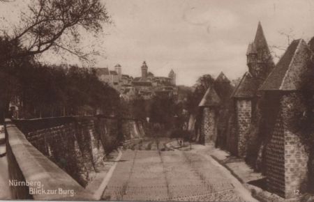 Nürnberg - Blick zur Burg - ca. 1930 Nürnberg - Blick zur Burg - ca. 1930