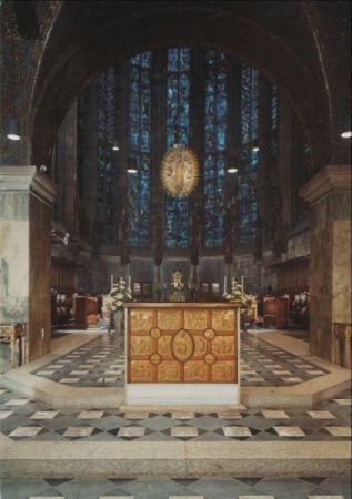 Aachen - Dom, gotische Chorhalle - ca. 1985 Aachen - Dom, gotische Chorhalle - ca. 1985
