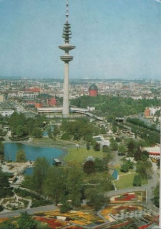 Hamburg - Blick auf Planten un Blomen - 1988 Hamburg - Blick auf Planten un Blomen - 1988