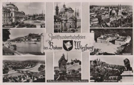 Würzburg - mit 8 Bildern - 1966 Würzburg - mit 8 Bildern - 1966