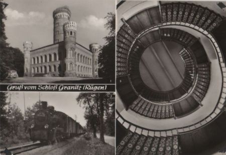 Binz, Schloß Granitz - u.a. Bäderbahn - 1973 Binz, Schloß Granitz - u.a. Bäderbahn - 1973