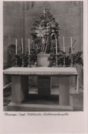 Ellwangen - Stiftskirche, Liebfrauenkapelle - ca. 1960 Ellwangen - Stiftskirche, Liebfrauenkapelle - ca. 1960