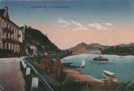 Remagen-Rolandseck - mit Siebengebirge - ca. 1920 Remagen-Rolandseck - mit Siebengebirge - ca. 1920