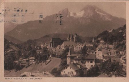 Berchtesgaden - mit Watzmann - 1928 Berchtesgaden - mit Watzmann - 1928