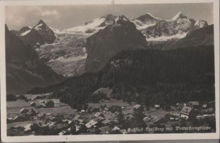 Schweiz - Hasliberg - Hohfluh mit Wetterhorngruppe - ca. 1955 Schweiz - Hasliberg - Hohfluh mit Wetterhorngruppe - ca. 1955