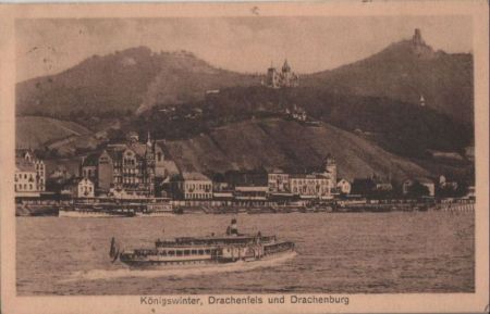 Königswinter - mit Drachenfels und Drachenburg - 1927 Königswinter - mit Drachenfels und Drachenburg - 1927