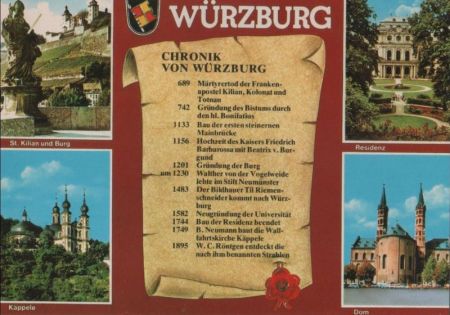 Würzburg - u.a. St. Kilian und Burg - ca. 1985 Würzburg - u.a. St. Kilian und Burg - ca. 1985