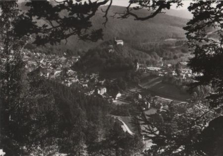 Schwarzburg - Blick vom Trippstein - 1986 Schwarzburg - Blick vom Trippstein - 1986