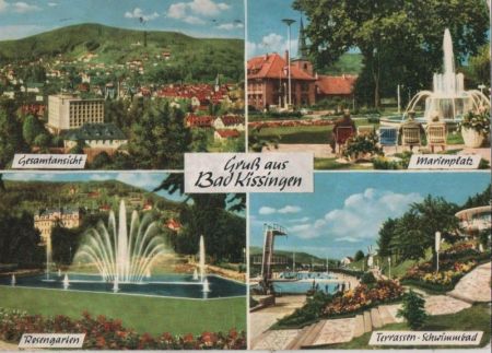 Bad Kissingen - u.a. Gesamtansicht - 1966 Bad Kissingen - u.a. Gesamtansicht - 1966