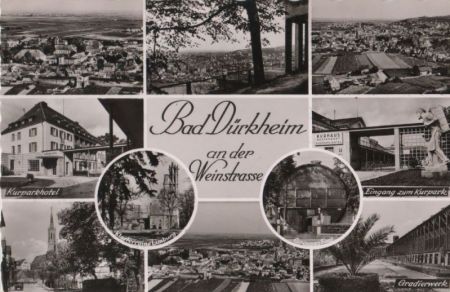 Bad Dürkheim - 10 Teilbilder - ca. 1960 Bad Dürkheim - 10 Teilbilder - ca. 1960