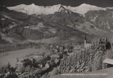 Österreich - Bad Hofgastein - mit Hundskopf - 1968 Österreich - Bad Hofgastein - mit Hundskopf - 1968