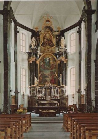 Schweiz - Sachseln - Inneres der Wallfahrtskirche - ca. 1985 Schweiz - Sachseln - Inneres der Wallfahrtskirche - ca. 1985