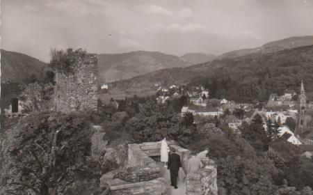 Badenweiler - Blick v. Burgruine - 1966 Badenweiler - Blick v. Burgruine - 1966