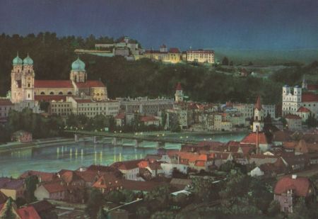 Passau - bei Nacht - 1967 Passau - bei Nacht - 1967
