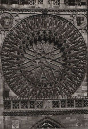 Nürnberg - St. Lorenzkirche, Rosette - ca. 1955 Nürnberg - St. Lorenzkirche, Rosette - ca. 1955