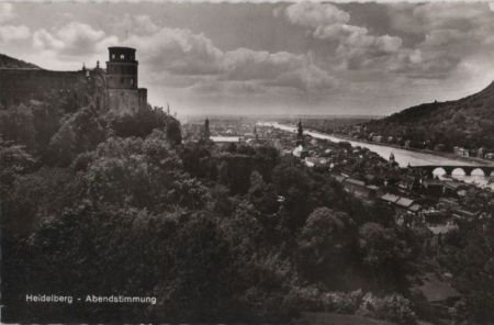 Heidelberg - Abendstimmung - ca. 1960 Heidelberg - Abendstimmung - ca. 1960