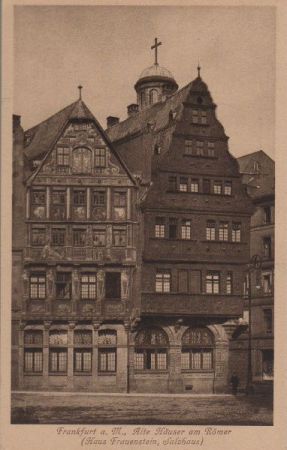 Frankfurt Main - Alte Häuser am Römer - ca. 1950 Frankfurt Main - Alte Häuser am Römer - ca. 1950