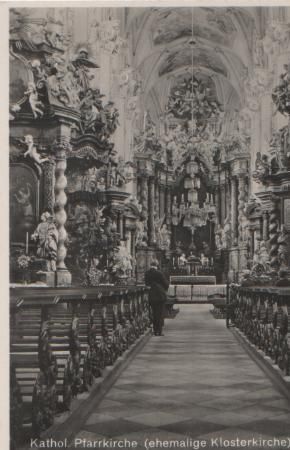 Neuzelle - Kath. Pfarrkirche - innen - ca. 1935 Neuzelle - Kath. Pfarrkirche - innen - ca. 1935