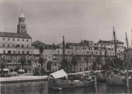Kroatien - Split - Nablada Poslovnice Borbe - ca. 1965 Kroatien - Split - Nablada Poslovnice Borbe - ca. 1965