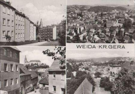 Weida - u.a. Blick zur Osterburg - 1979 Weida - u.a. Blick zur Osterburg - 1979