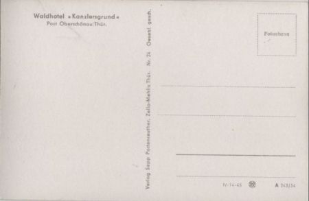 Oberschönau - Waldhotel Kanzlersgrund