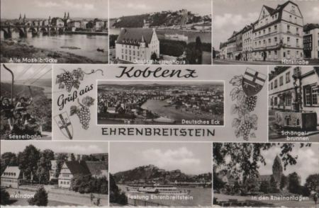 Koblenz, Ehrenbreitstein - u.a. Weindorf - 1961 Koblenz, Ehrenbreitstein - u.a. Weindorf - 1961