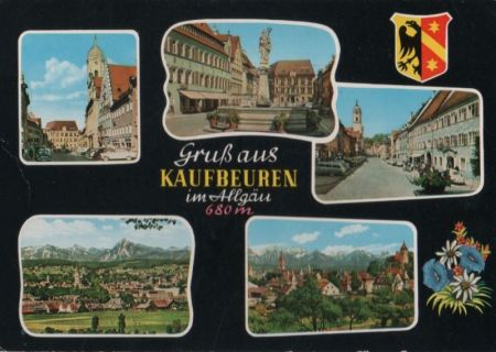 Kaufbeuren - 5 Teilbilder - ca. 1970 Kaufbeuren - 5 Teilbilder - ca. 1970