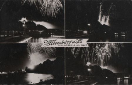 Meersburg - Schlossbeleuchtung - 1959 Meersburg - Schlossbeleuchtung - 1959