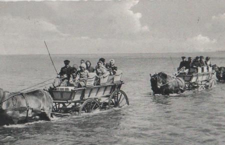 Cuxhaven Duhnen - Wattwagen - 1957 Cuxhaven Duhnen - Wattwagen - 1957