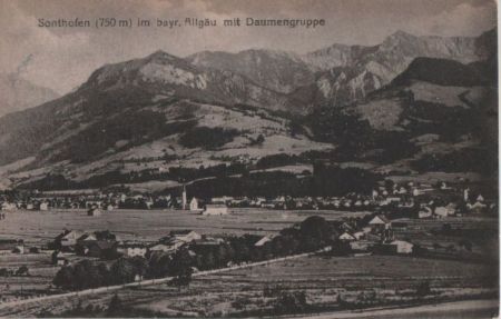 Sonthofen - mit Daumengruppe - ca. 1950 Sonthofen - mit Daumengruppe - ca. 1950