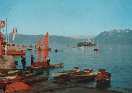 Schweiz - Lausanne - Ouchy et le lac - 1987 Schweiz - Lausanne - Ouchy et le lac - 1987